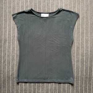 NWOT Nordstrom Cap Sleeve Soft Modal Blend Business Casual T-Shirt | XS